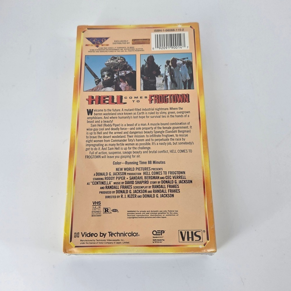 Hell Comes to Frogtown VHS 1990 Roddy Piper Starmaker Mutant Scifi Horror Sealed - Picture 8 of 10